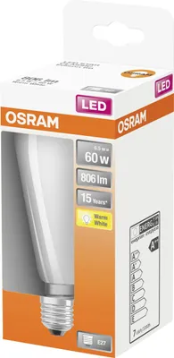 Image de Led Edison Dépolie Filament 7w E27 Chaud Bte 1 - Osram