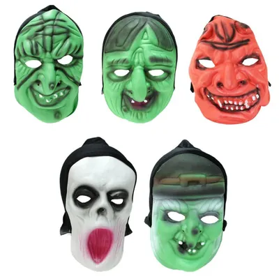 Produktbild von Halloween Masken Set - 5 Stück enthalten