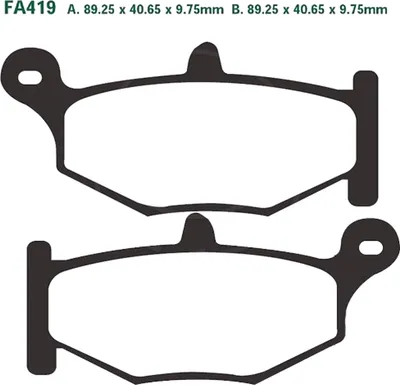 Produktbild von Bremsbeläge Hinterrad für Suzuki GSR 600 Baujahr 2006-2010 Bremsklotz von EBC - Neu
