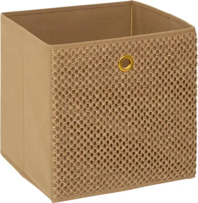 Produktbild von Aufbewahrung Korb Stoff braun 31x31x31 cm