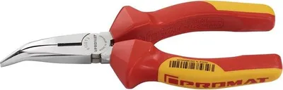 Produktbild von Flachrundzange Lnge 160 mm 40 gewinkelt VDE Mehrkomponenten-Hllen
