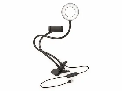 Produktbild von LogiLink Smartphone-Ringlicht-Klemmhalterung 85 mm