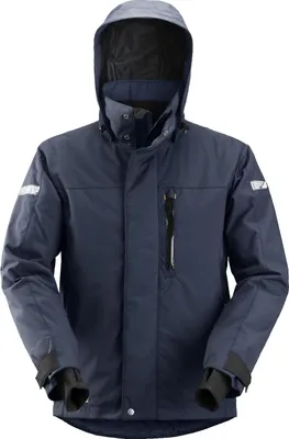 Produktbild von Snickers AllroundWork 37.5® wasserdichte und isolierende Arbeitsjacke, EN 343 Navy-Schwarz-M