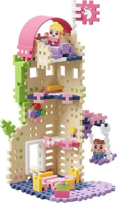 Produktbild von MARIOINEX Mini Waffle Princess Bausteine Fantasieturm  148 Teile