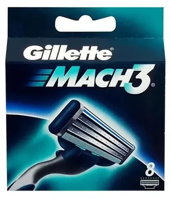 Produktbild von Gillette Mach3 wymienne ostrza do maszynki do golenia, 8 sztuk
