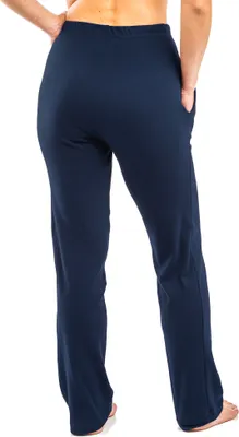 Produktbild von HERMKO 984 Homewear Hose für Damen und Herren aus Baumwolle, Kur, Gymnastik mit Tasche, Farbe:marine, Größe:48/50 (XL)