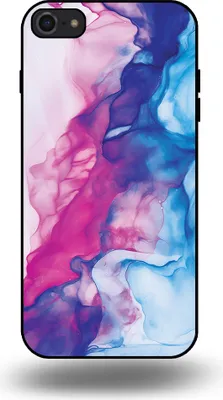 Produktbild von Smartphonica Telefon Fall geeignet für iPhone 7/8 mit rosa blau Marmor Print - TPU Backcover Fall Rose blau Marmor Design