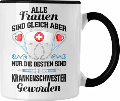 Produktbild von Trendation - Krankenschwester Tasse Geschenk Propofol Spritze Geschenk Krankenschwestern Kaffeetasse (Schwarz)