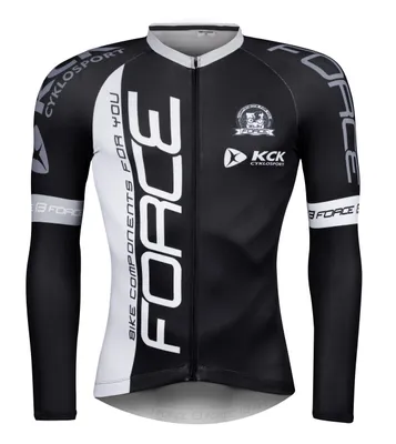 Produktbild von Force Team Pro Plus Trikot lang. Ärmel schwarz und weiß 9001438 größe XXL 9001438-XXL
