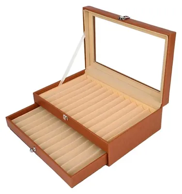 Image de Porte-stylos en bois avec 12/24/36 compartiments