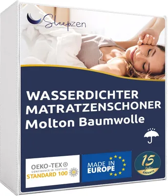Produktbild von Wasserdichter Molton-Matratzenschoner aus 100% Baumwolle