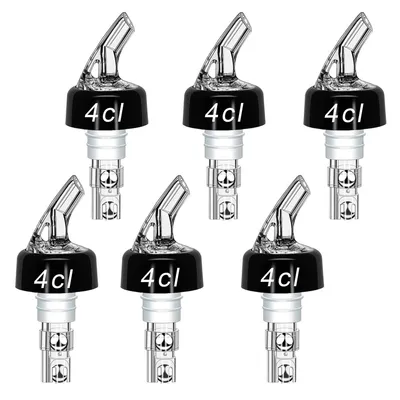 Produktbild von 6er-Pack Flaschenausgießer 4 cl, Dosierer & Shot-Spender für Wein, Cocktails & Spirituosen, praktisch für Hausbar & Gastronomie