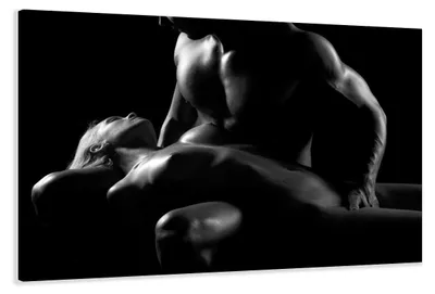 Obrázok produktu pre Obraz na plátne Erotická scéna 120x80 cm zarámovaný