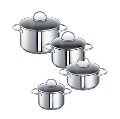 Produktbild von ROHE Germany Edelstahl-Topfset Ravenna, 4-teilig, Nimm-4-Set