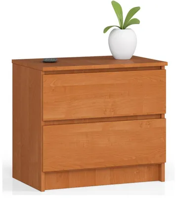 Produktbild von Praktisch Nachttisch 60 cm mit 2 geräumigen Schubladen