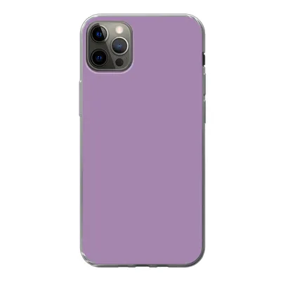 Produktbild von MuchoWow® Handyhülle Schutzhülle Hülle für iPhone 12 Pro Max Innenbereich - Violett - Farben - Farbe - Einfarbig Silikon Softcase Handy Hülle - Hartschale