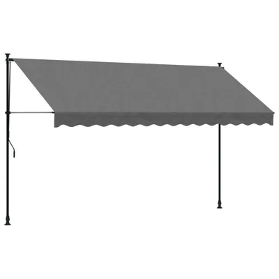 Immagine prodotto di vidaXL Tenda retrattile antracite 350x150 cm in tessuto e acciaio