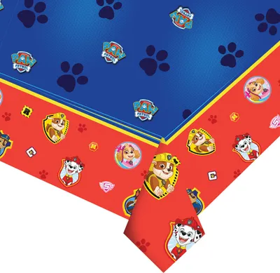 Zdjęcie produktu dla Amscan 9903821, Prostokątny, Plastik, Wielobarwny, Wzór, Paw Patrol, 1200 mm