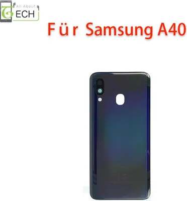 Produktbild von Für Samsung Galaxy A40 SM-A405 Akkudeckel Backcover Rückseite + Dichtung schwarz