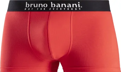 Produktbild von Bruno Banani Boxer Boxershorts für Herren 4 -teilig grau bedruckt/rot/grau/schwarz Größe M