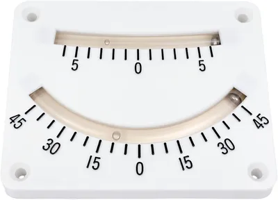 Productafbeelding van Hellingsmeter met twee waterpassen voor boten, campers en andere toepassingen, 10 x 8 cm