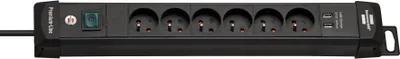 Zdjęcie produktu dla brennenstuhl Listwa zasilająca Premium-Line 6 gniazd + 2xUSB 3m; 1951164602
