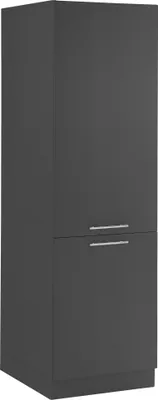 Produktbild von Kühlumbauschrank >LAUNDREEZY< in Anthrazit, Holzwerkstoff - 60x200x68cm (BxHxT)