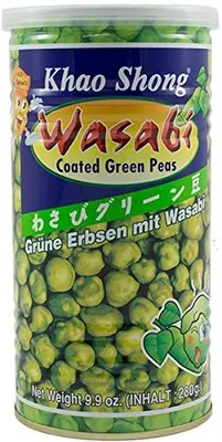 Produktbild von Khao Shong grüne Erbsen Wasabi mit japanischem Meerettich 280g