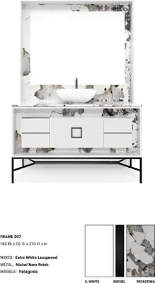 Produktbild von Weißer Badezimmerschrank Badezimmermöbel Regal Badezimmerschrank Holzregale