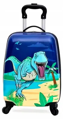 Produktbild von MPMAX Kinder-Koffer Dino mit Rollen Handgepäck Kabine