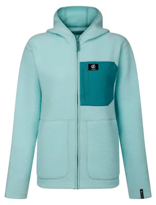 Productafbeelding van Dare 2B - "Firn" fleecejas voor dames, met capuchon, teddyfleece RG13281 (maat 46 EU) (kleur: blauw)
