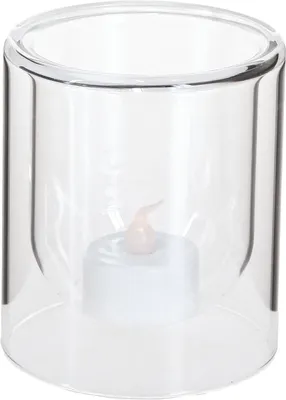 Produktbild von Runde Glas-Windlichter Teelichthalter Ø8,5cm Dekoration 4er Set, 4 Stück
