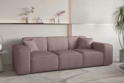 Produktbild von Sofa Designersofa CELES PREMIUM 3-Sitzer in Stoff Scala Lavendel