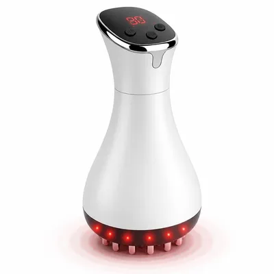 Produktbild von EMS Massagegerät mit 3 Intensitäten, kabellos, tragbar, Vibration + Mikrostrom + Wärme, Lymphdrainage, Ganzkörper Massage, Zuhause & SPA