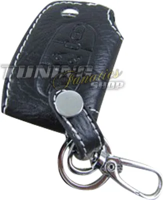 Produktbild von Schlüssel Tasche Schlüsseletui Etui LEDER Weiß 3Tasten für Peugeot Citroen