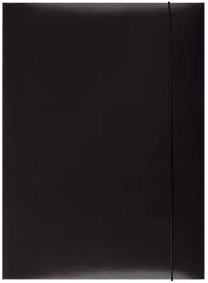 Produktbild von OFFICE PRODUCTS 21191141-05 Gummizugmappe Karton 350 g/qm A4 mit Gummizug schwarz
