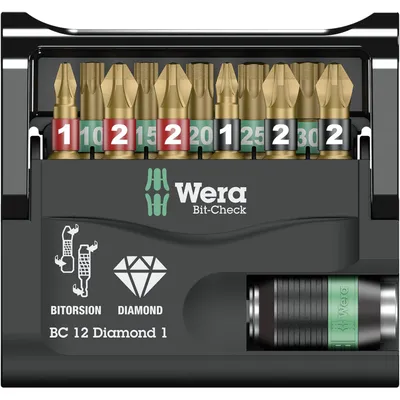 Produktbild von Wera Bit-Check 12 Diamond 1 Bits-Sortiment