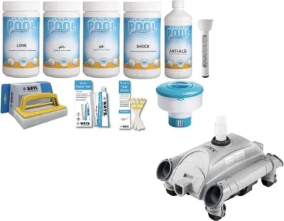 Zdjęcie produktu dla WAYS - Poolpflege - Paket Large Deluxe & Automatyczny odkurzacz basenowy