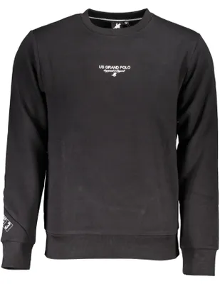Produktbild von Elegantes Herren Sweatshirt Schwarz - Gefütterter Langarm Rundhals