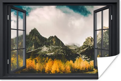 Produktbild von MuchoWow® Poster Aussicht - Natur - Berge 180x120 cm - Fotoplakat