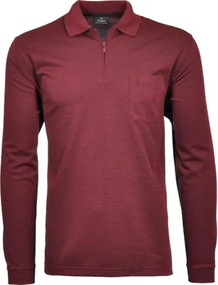 Ragman Langarm-T-Shirt langarm gestreift in rot