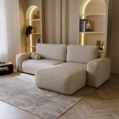 Produktbild von FurMeb24 ECKSOFA FADO L mit Schlaffunktion und bettkasten linke Seite 282 x 94 x 177 cm Quelle 3