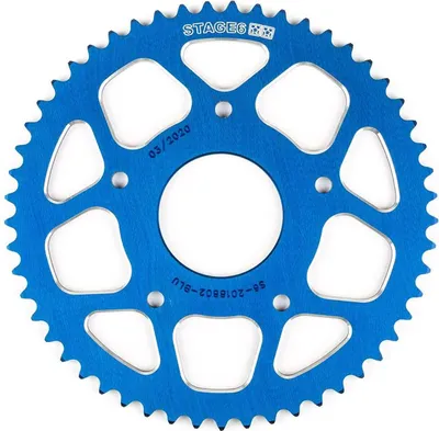 Produktbild von Stage6 Blau 53 Zähne Krone für Peugeot/Rieju