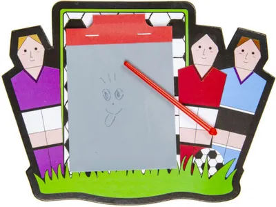 Produktbild von LG Zaubertafel im Fußballspieler-Design, wiederverwendbar, inklusive Zauberstift