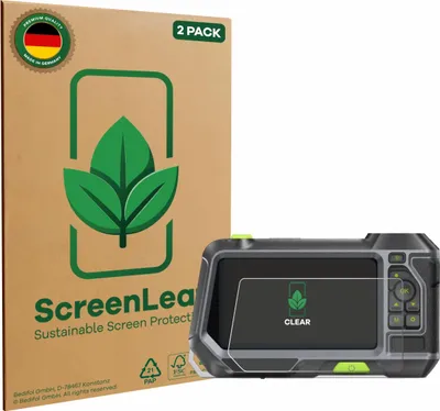Produktbild von 2x ScreenLeaf Schutzfolie für Teslong NTS500 nachhaltiger Displayschutz Display Schutz Folie Klar Transparent