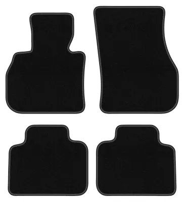 Image de Tapis de sol en moquette pour Mini Countryman F60 2017- (crossover) – jeu 4 pièces, noirs, sur mesure – Wielganizator BASIC