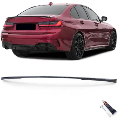 Productafbeelding van Achterspoiler, spoilerlip, carbonlook, met ABE-certificaat, voor BMW G20 Limousine vanaf 2018