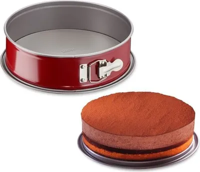 Produktbild von TEFAL Delibake Stahlscharnierform - Ø 25 cm - Rot und Grau