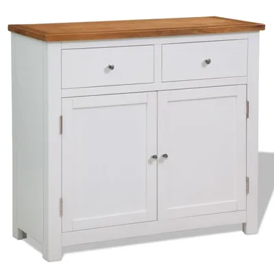 Obrázek produktu pro Komoda 90 x 33,5 x 83 cm masivní dubové dřevo