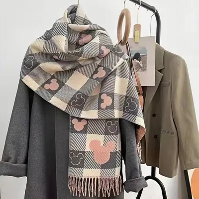 Produktbild von Kaschmirschal Kuscheliger Schal Damen Weich BROWN Beige Warm Wrap Schals ihr Geschenk H